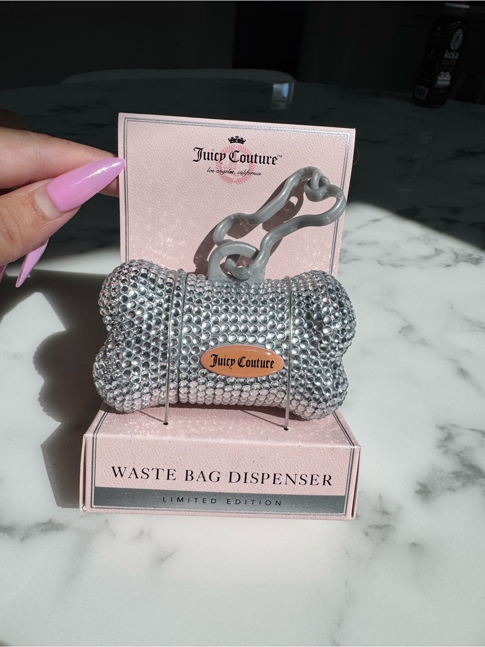 Juicy Couture Crystal Dog Waste Bag Dispenser